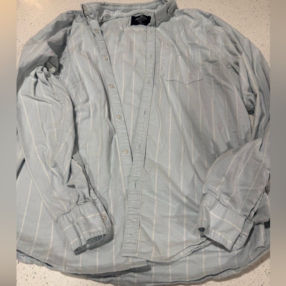 Light Blue Striped Button Down